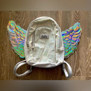 Glitter Winged Mini Backpack
